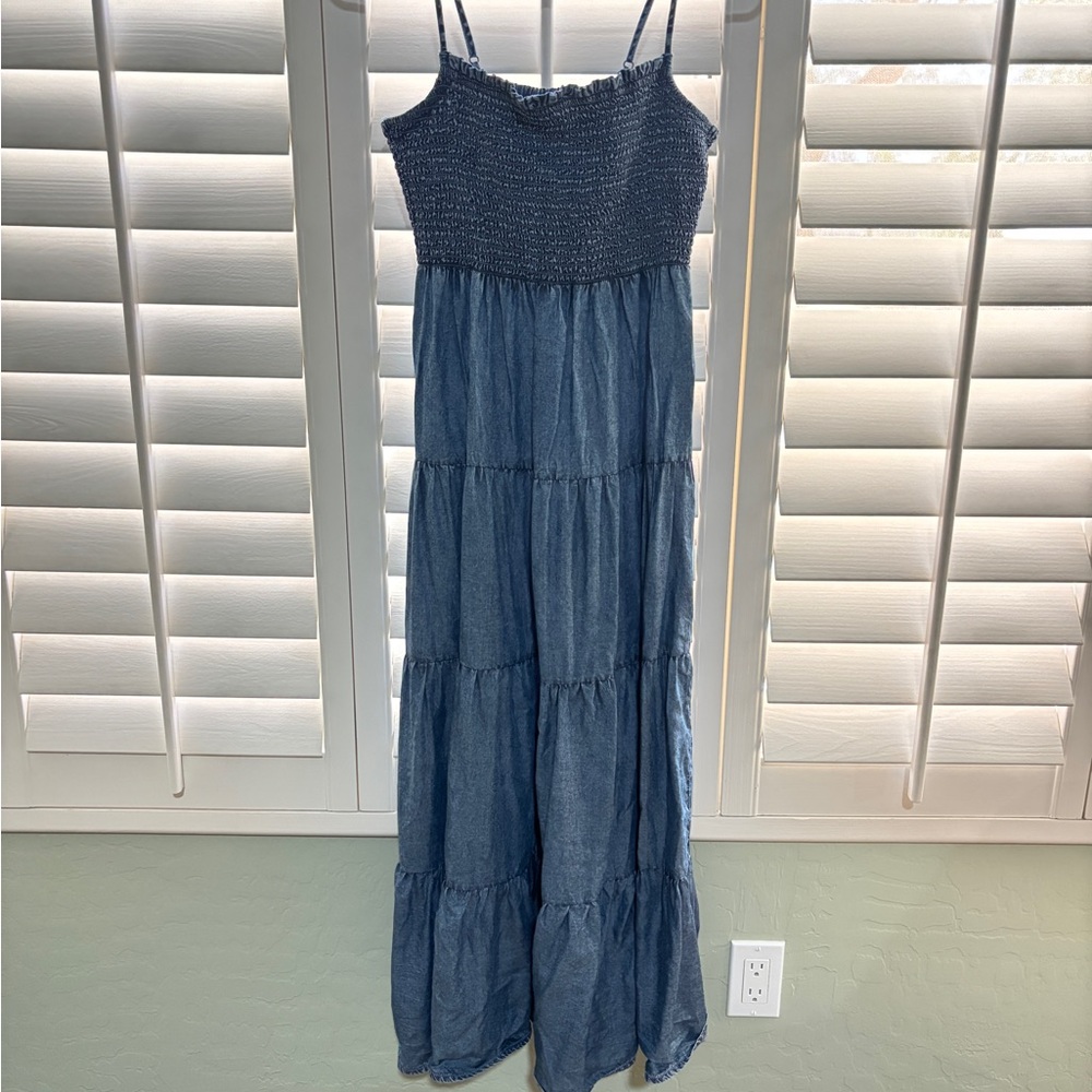 Z Supply Blue Midi Dress
